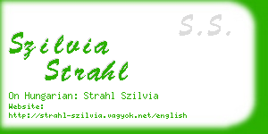 szilvia strahl business card